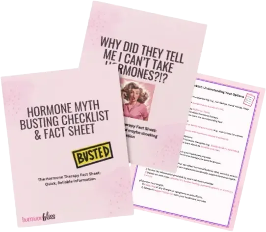 Hormone Myth Busting checklist and fact sheet from Hormone Bliss