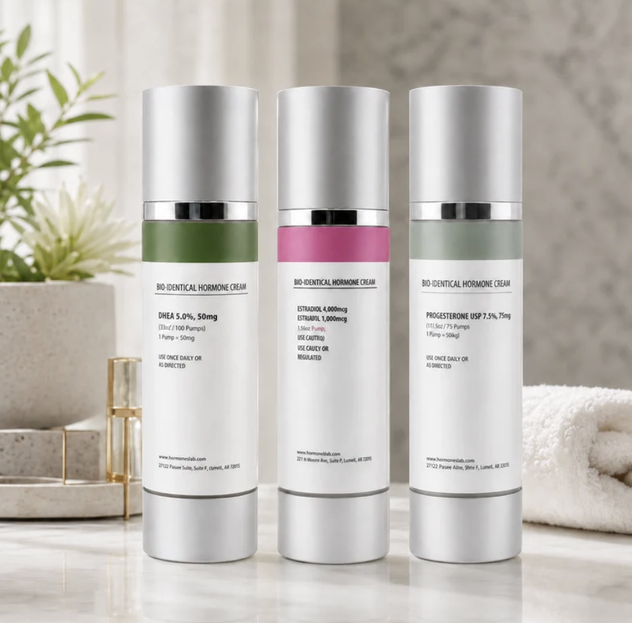 Three Hormone Bliss bioidentical support creams